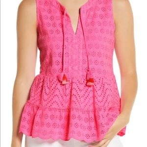 NWT Vineyard Vines Allamanda Eyelet Tiered Top